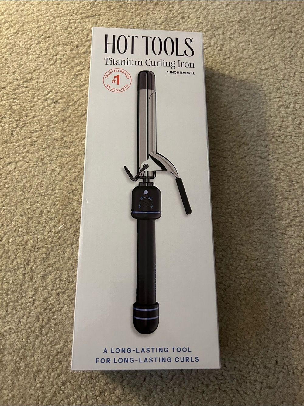 Hot Tools Titanium Curling Iron - Black/Silver